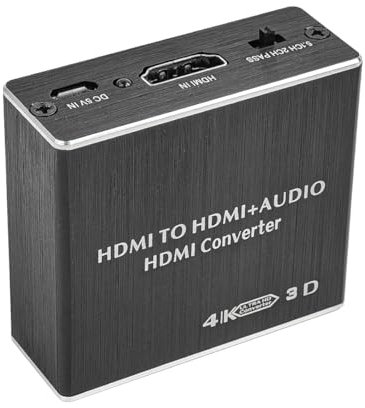 CENPEK Extracteur Audio HDMI vers HDMI 4K x 2K Extracteur Audio HDMI Splitter Convertisseur Audio avec Adaptateur séparateur Audio stéréo 3,5 mm