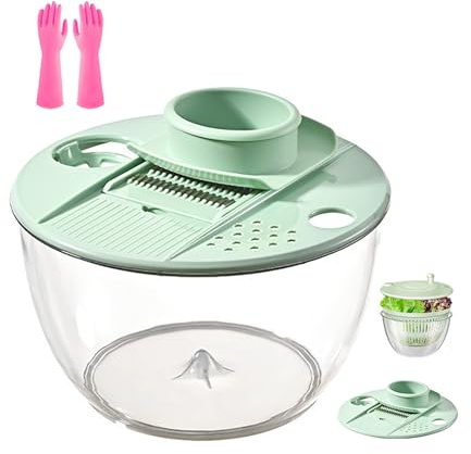 Essoreuse salade, bol nettoyage fruits, râpe avec couvercle récipient, séchoir légumes, râpe avec grand mélange, ensemble d'ustensiles cuisine, trancheuse, déchiqueteuse,rangement compact,robot(B)