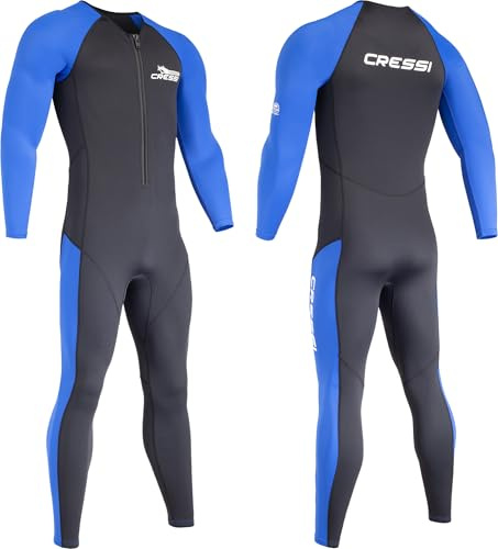 CRESSI Wahoo Monopiece Wetsuit - Traje una Pieza en Neopreno Suave y Elastano 1.5/2 mm, para Snorkel, Natación y Deportes Acuáticos