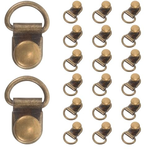 FONDOTIN 20 pezzi Ganci per Lacci Scarpe Fibbia Resistente per Stivali e Scarpe da Montagna Accessori per Riparazione per Artigianato DIY e Abbigliamento