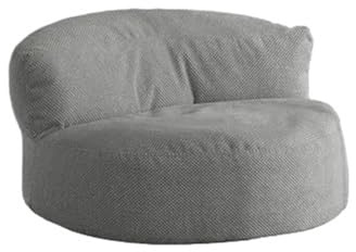 JHSDHYD Copertura Per Poltrona A Sacco Fodera for pouf 【Nessun riempimento all'interno! Devi acquistare il riempimento da solo!】(Grey)