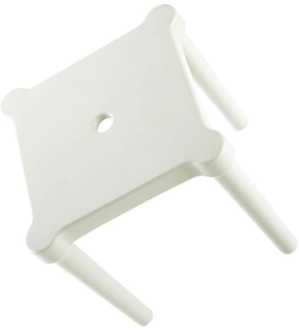 NUSITOU Dicke Plastikhocker Kinderstuhl mit Rutschfester Oberfläche aus Kunststoff Tragbarer Weißer Kinderhocker für Zuhause und Garten Robust und Bequem