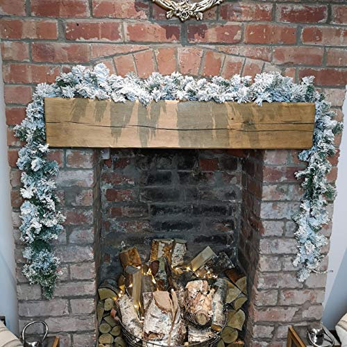 Kaemingk Everlands Snowy Imperial Artificial Christmas Garland XFull