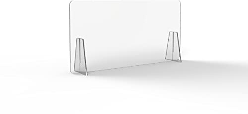 Schutzplatte für Staubschutz/Schmutzfänger aus Plexiglas, Maße: 100 x 50 cm, transparent ohne Fenster.