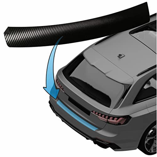 MisterLacky – Lackschutzfolie mit Rakel als Ladekantenschutz Folie passend für Dacia Sandero Stepway (II) ab 2013 in 3D Carbon schwarz (160µm)