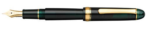 PLATINUM Japanese Fountain Pen #3776 Century Gold Trim Laurel Green C/Green / 0.54-0.64 mm/Handmade / 14K Gold Nib/with Gift Box/Fountain Pen
