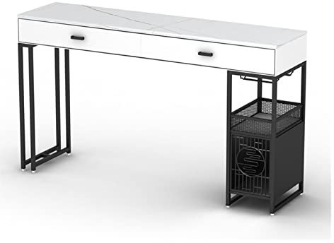 Liudan Bartisch Kleine Wohnung Home Moderne Wandstange Porch Wohnzimmer Schrank Lagerung Rock Board Esstisch, enthalten 2 Bar Stühle Stehtisch (Color : 140 * 40 * 105cm)