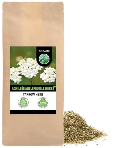 Alpi Nature Yarrow Tea 1kg 2.2 lb, Dried and Cut Yarrow Herb, Loose Leaf Tea for Herbal Infusion
