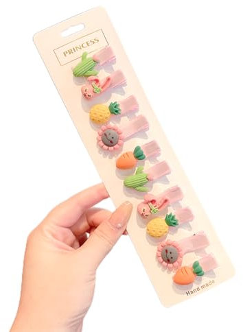 10stück Kleinkind Mini Haarspangen Barretten Haarzubehör-Baby Haarspangen Tiny Bow Haarspangen für Neugeborene No Slip - für Baby Feines Haar Mädchen Kleinkind