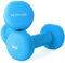 KG Physio Hantelset mit A3-Übungsposter - Neopren Kurzhanteln 2er Set - Fitness Gewichte aus Gusseisen - Gewichte Hantel Set, Schweißabweisendes Kurzhantelset für Frauen und Männer - Hanteln 1kg-10kg