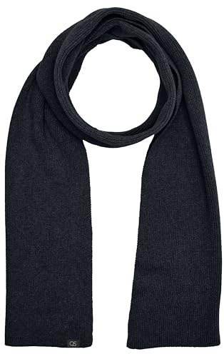 QS stickad halsduk med etikettlapp, 5920, one size