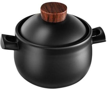COLLBATH Olla De Resistente Altas Temperaturas Para Cocción Hornillo De Gas Gran Capacidad Para y Guisos Cazuela Multifuncional Para Uso Doméstico Cocina