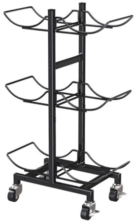 Estante para jarra de agua, soporte de enfriador móvil de 3 niveles para botellas de 5 galones, soporte resistente para el hogar, oficina, aula, gimnasio, soporte dispensador plegable