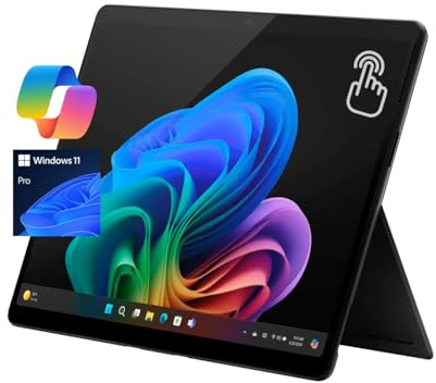 Microsoft Surface Pro 11 13 Copilot+ PC, AI Tablet, 2880x1920 120Hz LCD Touchscreen, 10-Core Qualcomm Snapdragon X Plus, 16GB RAM, 512GB SSD, WiFi Only, Win 11 Pro, Black