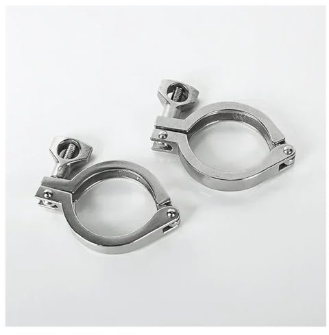 BKGWCSOR 1pc 0.5 1 1.5 2 2.5 3 3.5 4 5 6 8 Tri Clamp SUS 304 Stainless Steel Pipe Fitting Home Brewing Beer Ferrule(2in)