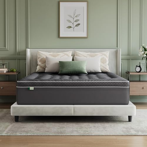 Novilla Surmatelas 140x190 cm Matelassé – Surconfort de Matelas (3cm d'Épaisseur) Moelleux et Respirant, Confort Nuage – Alternative au Surmatelas Mousse – Bonnet 30cm, Gris foncé