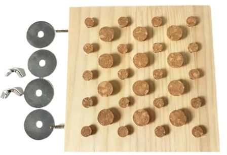 kowaku Juguete Masticable de Madera para Loros, Ideal para Entrenar Mordeduras Y Buscar Alimento en Pájaros Pinzones.