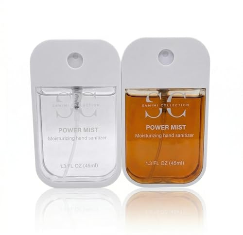 Hand Sanitizer Travel Size 2 Pack (Caramel & Scentless), Pocket Size Sanitizer for Purse, Car, Office & Travel, Quick Absorbing, Non-Sticky, Refreshing Scent, Daily Personal Care Essential