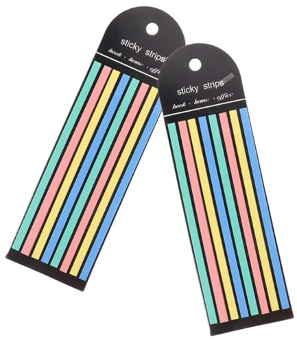 Veemoon Onglets de Notes de Couleur, Bandes de Surbrillance, 2 Livres, Papier Translucide, Texture Douce, Couvre le Texte Masquer, pour Garçon et Filles, Marque-pages et Lecture