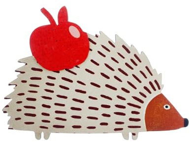 Broche Miniblings jardin faune automne bois animal mignon forêt pomme coloré - Mode main Bijoux Pin I Bouton Pins