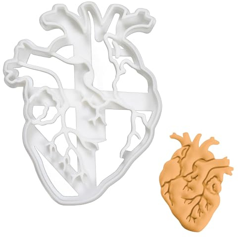 Anatomisches Herz Ausstechform, 1 Teil, Bakerlogy