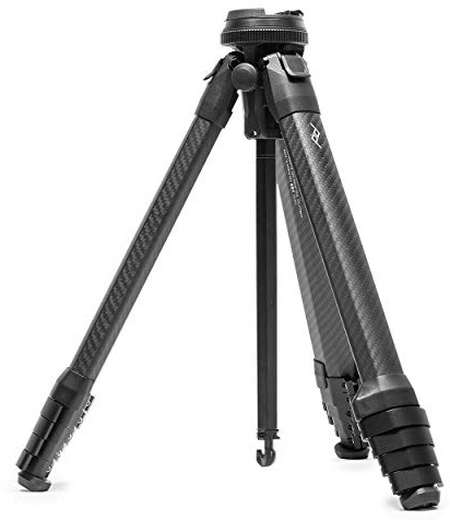 Peak Design Travel Tripod, Carbon Fiber, Compact Design, Quick Setup and Takedown, Pro-Level Stability, Ergonomic Ball Head, Compact and Portable Travel Tripod for Camera and Phone, 20 lb Capacity