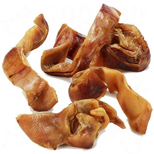 Tongmaster Pig Ear Strips Large Clean Natural British Tasty Treat Reward 1kg Bag