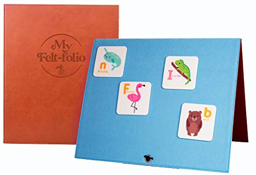Foldable Felt Flannel Board - 14 x 23 Freestanding Quiet Book for Toddlers and Story Sets | Story Board for Kids Playtime | Use for Preschool Classroom and Homeschooling