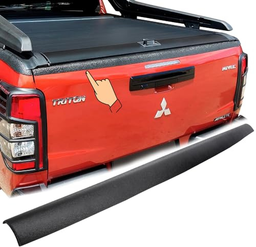 JHCHAN Heckklappen Ladekantenschutz Abdeckung für Mitsubishi L200 Triton 2019 2020 2021 2022 2023 Pickup Doppelkabine Superkabine Extrakabine Königskabine | Ladekantenschutz gegen Kratzer
