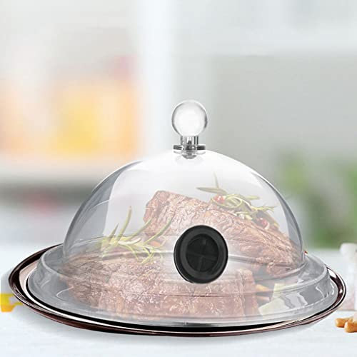 pistola affumicare 3,93*6,29 Coperchio della Cupola della Cloche Fumante per Piatti Ciotole e Bicchieri Copertura per Alimenti da Cucina per PC Infusore di Fumo a Prova Di Polvere Pane Alimentare Pr