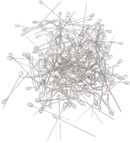 200 Pezzi Perni a Testa di, Portaghiaccio Portaghiaccio e pinze per ghiaccio Perle a Goccia Perni a Testa Sferica Perlati per Decorazioni di Nozze Artigianali