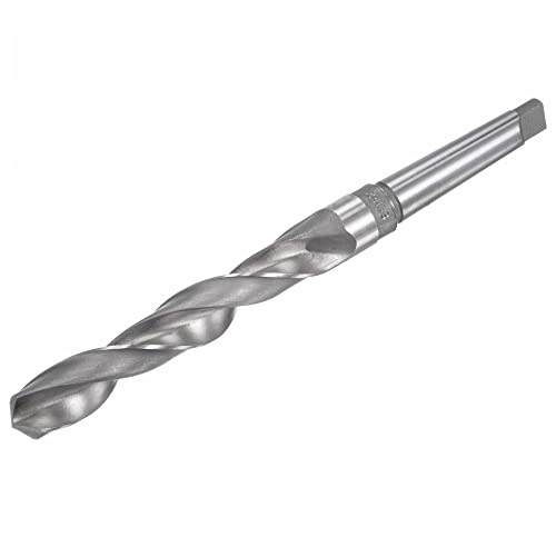 sourcing map 22 mm Schnellarbeitsstahl-Spiralbohrer mit MT2-Morsekegelschaft, 245 mm Gesamtlänge