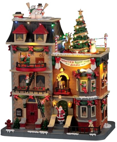 Lemax 25861-UK Santa's Wonderland Sights & Sounds: Santa's Rooftop Bash