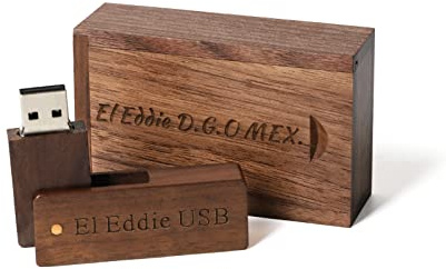 RXFSP 8G Clé USB gravée personnalisée, Cadeau personnalisé gravé en Bois Massif USB Flash Drive pour Mariage, Remise des diplômes, Anniversaire, fête des pères, fête des mères
