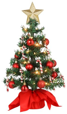 INOOMP Tischtisch Weihnachtsbaum Künstlicher Mini- Weihnachts- Kiefernbaum- Baum Künstliche Mini Weihnachtskiefern Kiefern Ermas Traditionelle Innenkünstlinge Künstliche Dekoration