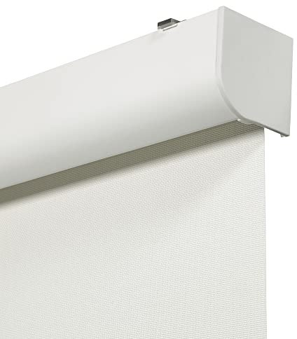 VIEWTEX | Estor Enrollable a Muelle ViewBox con Cajón de Aluminio | Tejido Screen Apertura 10% Blanco 75 X 190cm | Fabricado en España | Garantia 5 años