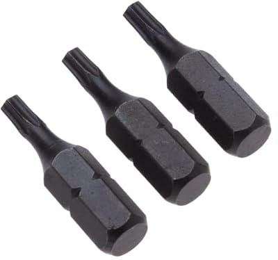 T10 Punta Torx, Cacciavite a Forma di Stella 10mmx25mm, Cacciavite Torx Realizzato in Acciaio Forgiato, Punta di Torsione Gambo Esagonale a 6lobi Progettato per Trapano Avvitatore impatto (3pcs)