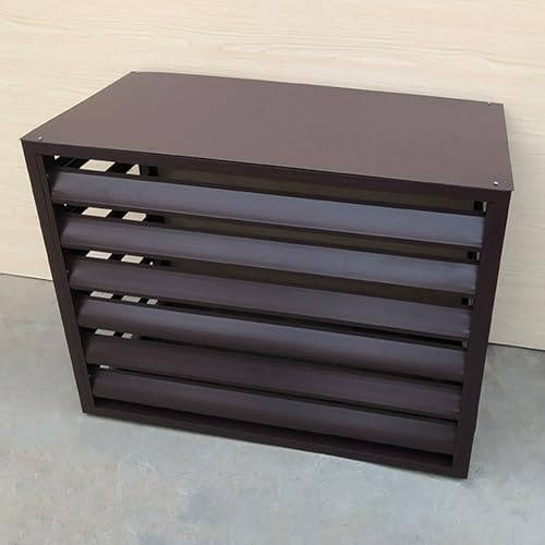 Cubierta de aire acondicionado antirrobo para todo clima, cubierta de aire acondicionado dividida, cerca de aire acondicionado de unidad exterior de aluminio, soporte de aire acondicionado exterior (