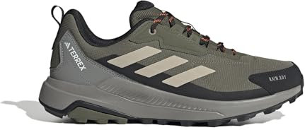 adidas För Män TERREX Anylander RAIN.RDY Hiking Shoes, olive strata/wonder beige/core black, 43 1/3 EU