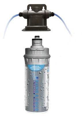Euroacque filtro sottolavello per affinaggio acqua potabile mod. RIVER/ARGENTO/S