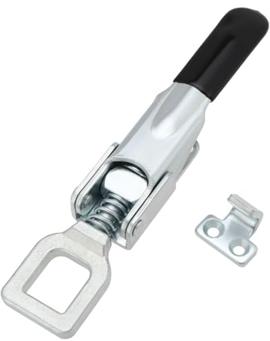 Be In Your Mind 1Set Heavy Spring Loaded Hasps Lock Latch Lock for Truck Trailer Body Clamp Hasp Catch Lock Compatible with Nugent Compatible with Ifor Williams