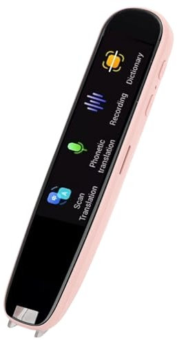 Fockety Scan Reader Stift, 112 Sprachen-Übersetzer, Unterstützt Sprachaufzeichnung, Text zu Sprache Reader Stift, Scannen an PC, Desktops, Batteriebetriebener Offline (PIN K)