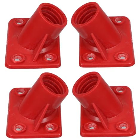 GARVALON Scrub Brush Handle Connector 4pcs Set Replacement Joint Attachment for 25mm Handles for Tile Grout Bathroom and Floor Cleaning