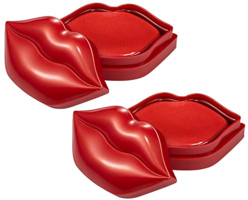 PENIKOKO Mascarillas Labiales De Gel Hidratantes Para Dormir 40 Unidades Tamaño Estándar Para Mujer Cuidado Labial Antiarrugas Extracto De Cereza Uso Diario