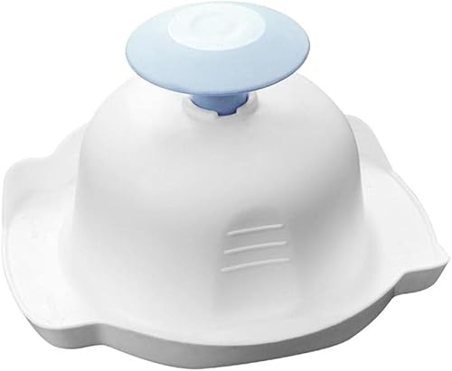 Blue Food Safety Holder for Mandolin or Grater, Finger Anti-Cut Protectors for Vegetable Graters and Peelers, Food Slicer Cutter Finger Guard, Mandolines