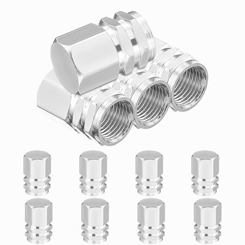 Chtaoxin 12 PCS Tire Valve Cap - Alloy Caps Car Tyre Valve for a Automobiles, Motorcycles, Bicycles, SUV, Truck