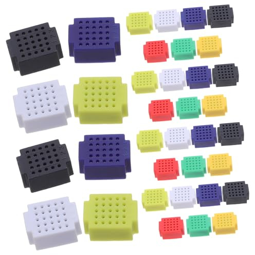 Kisangel 35pcs Mini Breadboard Kit No Soldering DIY Circuit Board for Electronic Projects Coding and Solder Practice Compact Pcb Board for Beginners