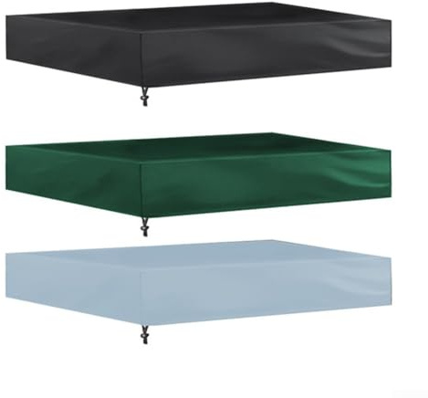 Copertura per sabbiera, 210 denari, impermeabile, resistente, copertura protettiva per sabbiera, giocattolo da giardino, piscina, colore nero, 180 x 180 cm