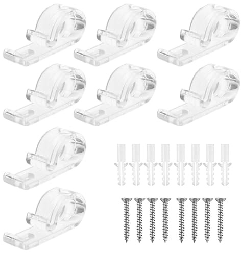 YIXINHE 8PCS Safe Guard Kids Roman Blind Cord Clips Roller Blind Spares - Premium Plastic Cord Holders, Universal Fit For Roller & Roman Blinds