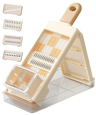 Cortador de Cocina - 4 en 1 Cortador y Rallador de Alimentos | Rallador Y Para Tomates | Para Verduras Frutas Queso Patata Zanahoria Ajo En Cocina Hogar Y Restaurante